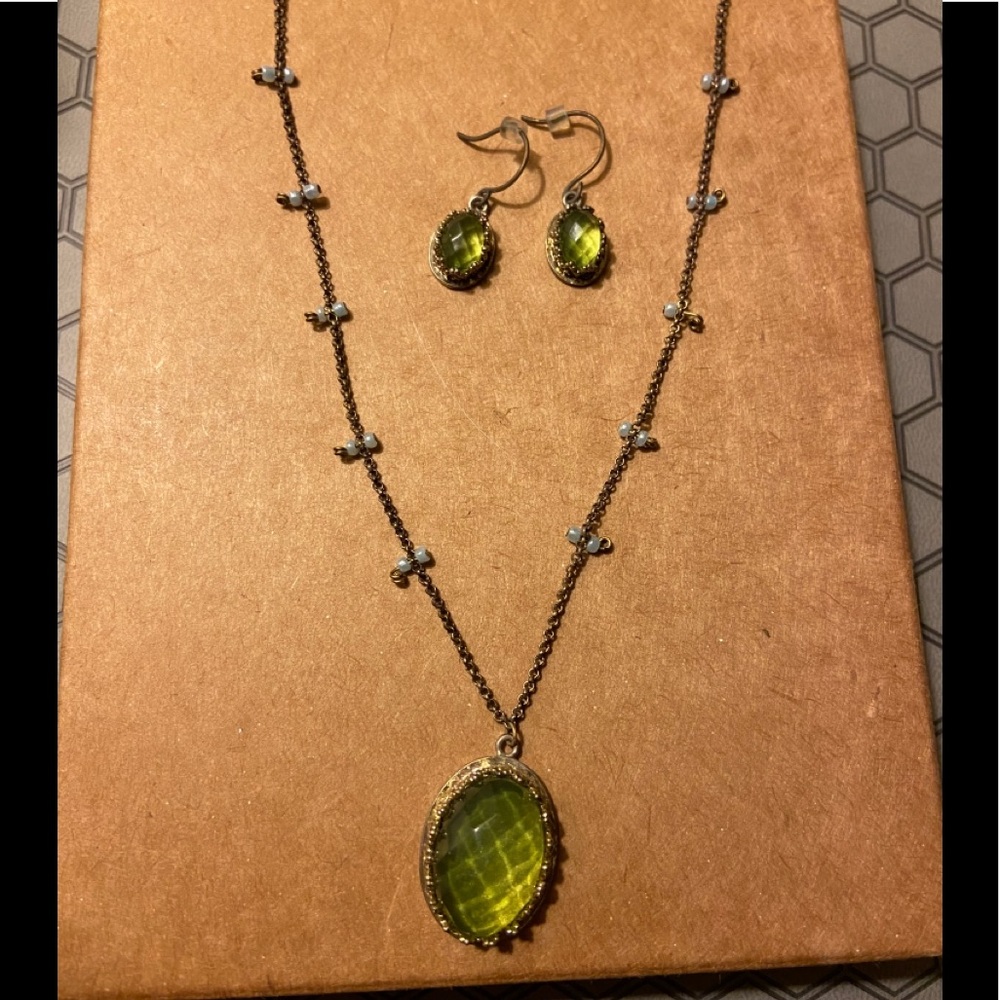 Vintage necklace and earring set